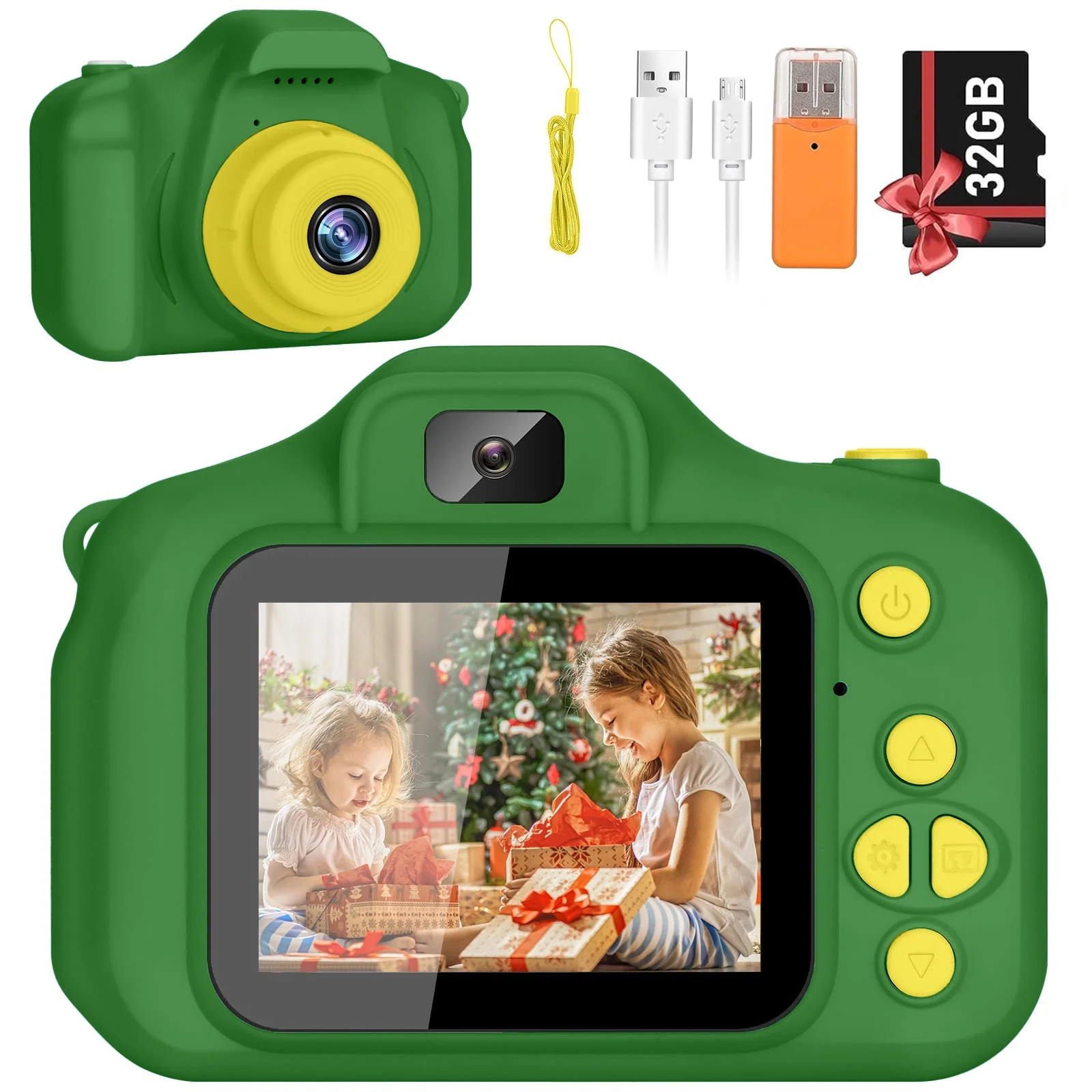 PayUSD Kids Camera 1080p HD Digital Video Camera for Kids 32gb Sd Card Mini Rechargeable Toddler ... | Walmart (US)