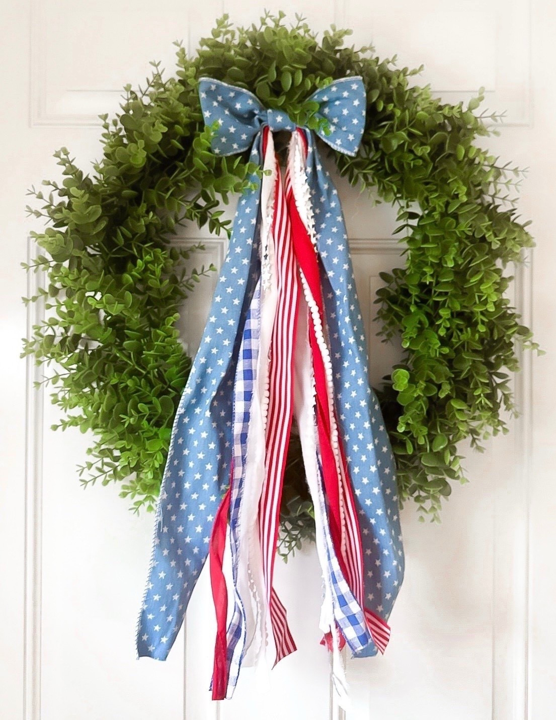 Right at $25 Viral Boxwood Wreath with Red, White & Blue Bow! Love all the different fabric/patterns! She’s perfect! 

Mine needed a smidge of fluffing since she came in the mail. That was super easy tho 

Home Decor. Summer Porch. July 4th 


#LTKHome #LTKSeasonal
