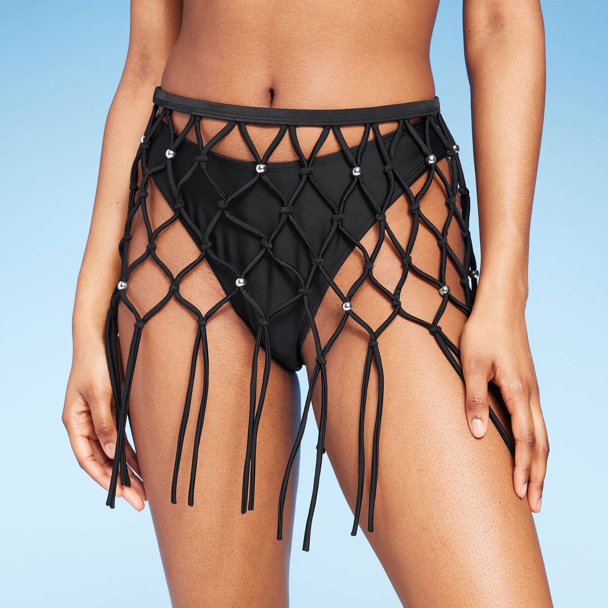 Women's Macrame Cover Up Skirt - Wild Fable™ Black | Target