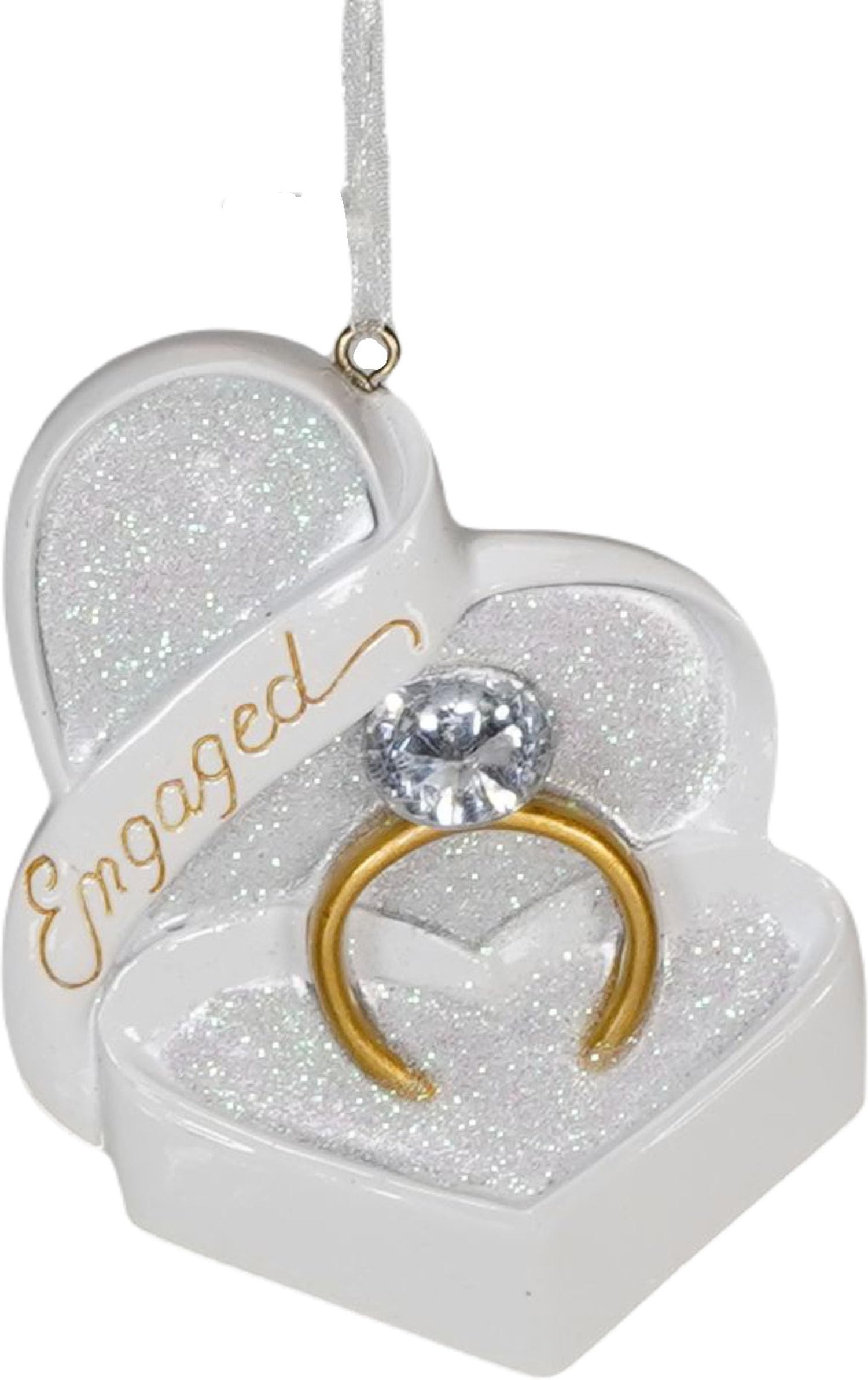 Engagement Christmas Ornament Personalized Engagement Ring Ornament – Custom Engaged Couple Kee... | Amazon (US)
