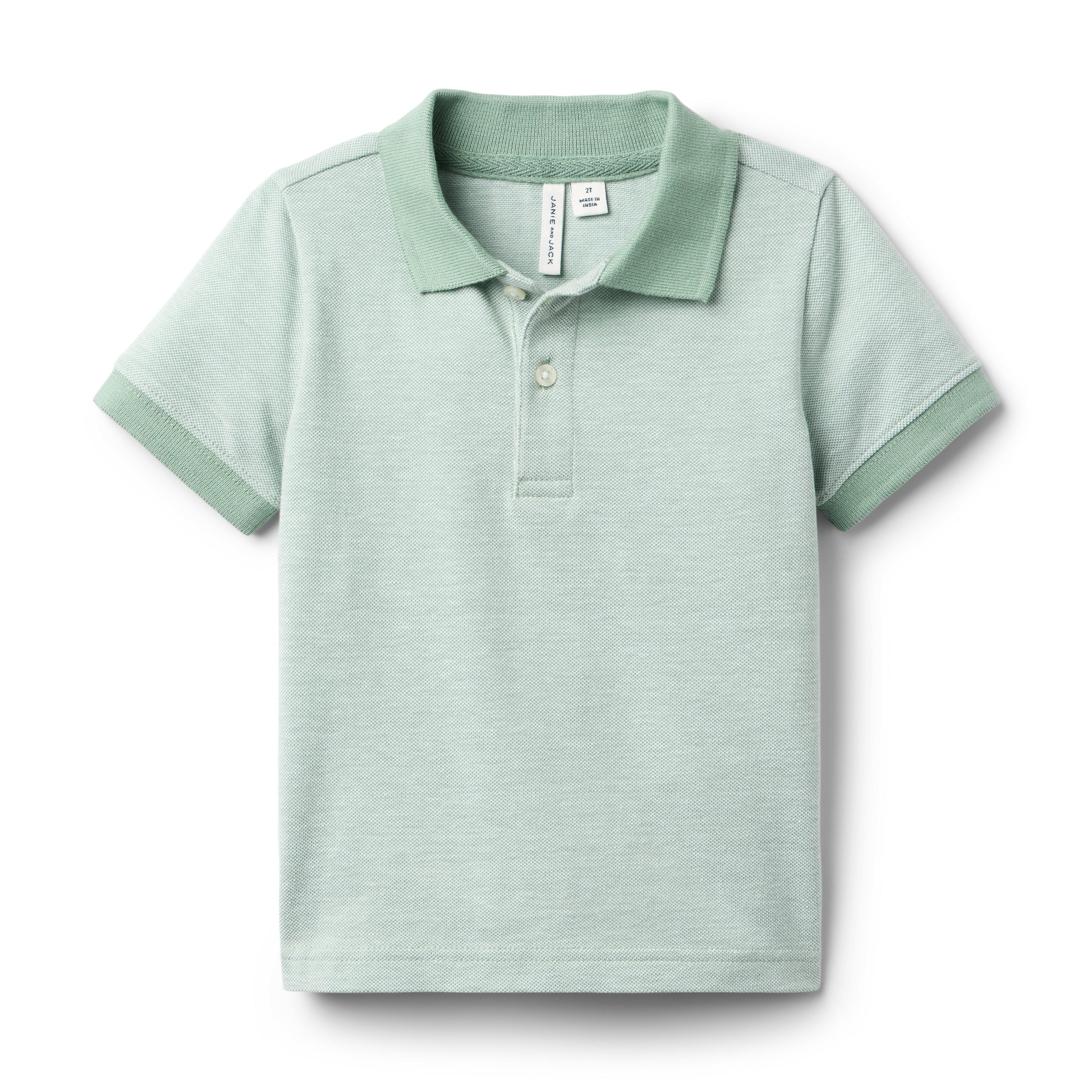 Janie and Jack | The Pique Polo - Green / 18-24m | Janie and Jack
