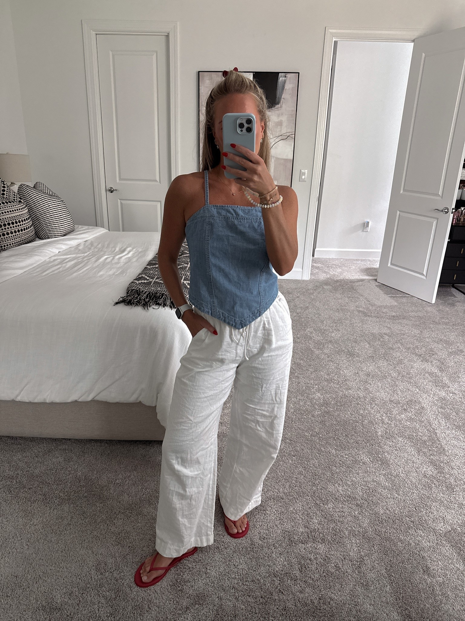 Linen pants paired with a chambray bandana top from @Target 

Small in both 

Americana summer, coastal summer, linen pants, chambray top, Target finds, New England summer, summer outfit, casual chic, patriotic vibes, affordable style, OOTD, summer wardrobe

#LTKootd #LTKSeasonal