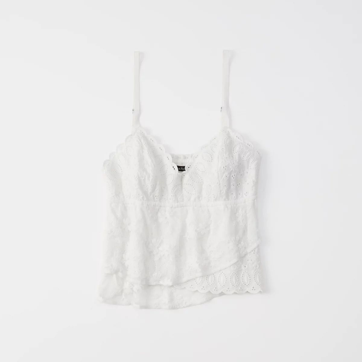 Asymmetrical Lace Cami | Abercrombie & Fitch US & UK