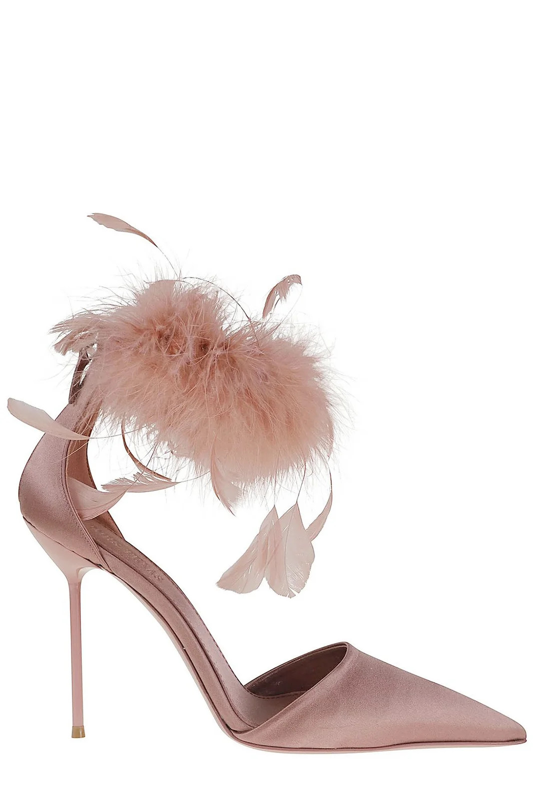 Paris Texas Lidia Feather Ankle Strap Pumps | Cettire Global