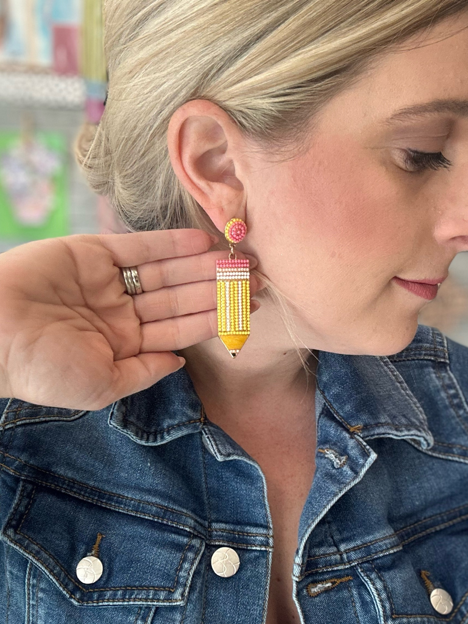 The cutest pencil earrings for any teacher ! ✏️

#LTKSeasonal #LTKfindsunder50 #LTKGiftGuide