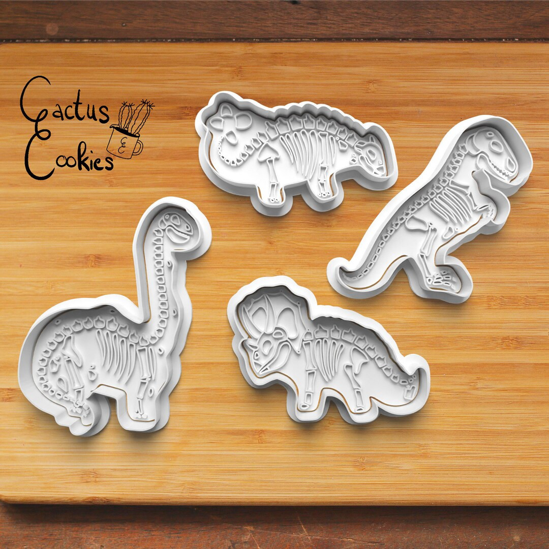 Digital STL File Download for Fossil Dinosaur Cookie Cutter - Etsy | Etsy (US)