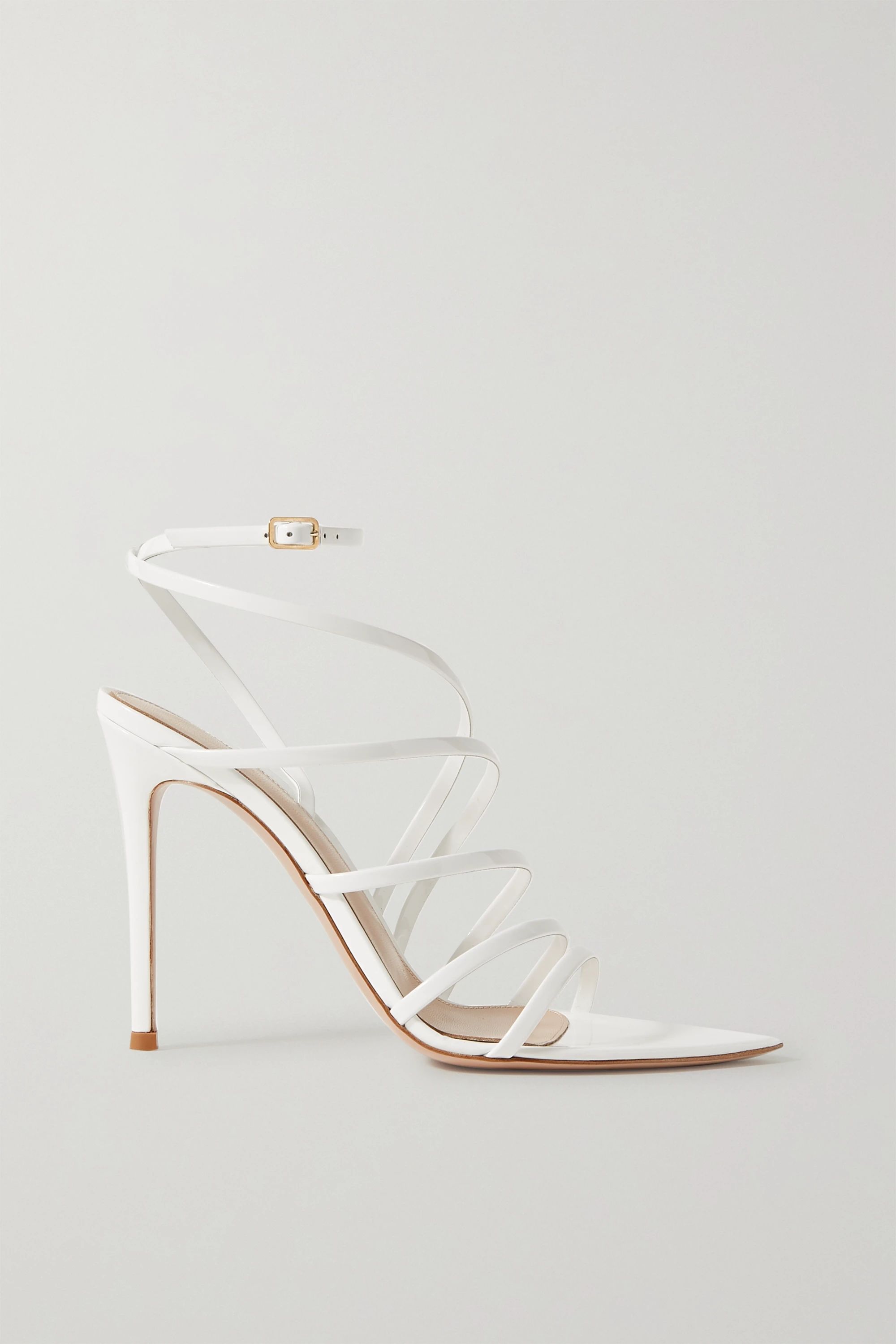 White 105 patent-leather sandals | Gianvito Rossi | NET-A-PORTER | NET-A-PORTER (US)