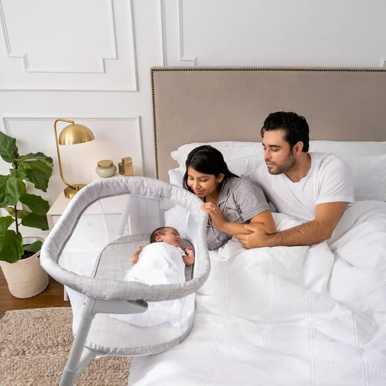 Halo® Bassinest® Flex™ - Portable Baby Bassinet - Newborn - 0-5 Months - Heather Weave | Walmart (US)