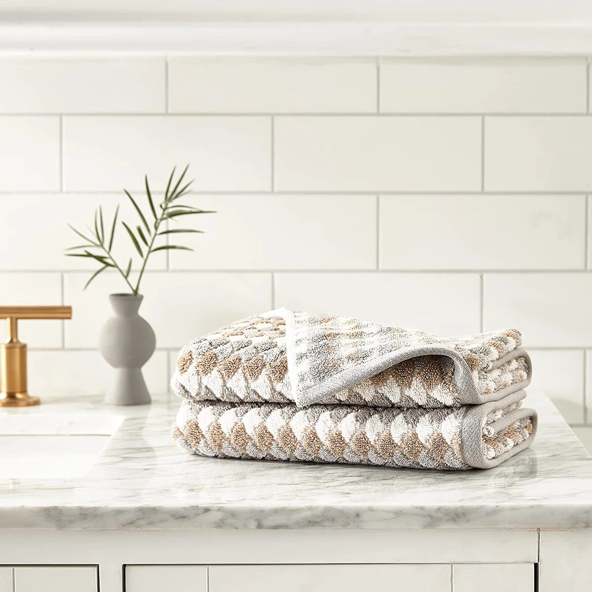 Bisham 2 Piece Cotton Hand Towel Set (Set of 2) | Wayfair North America