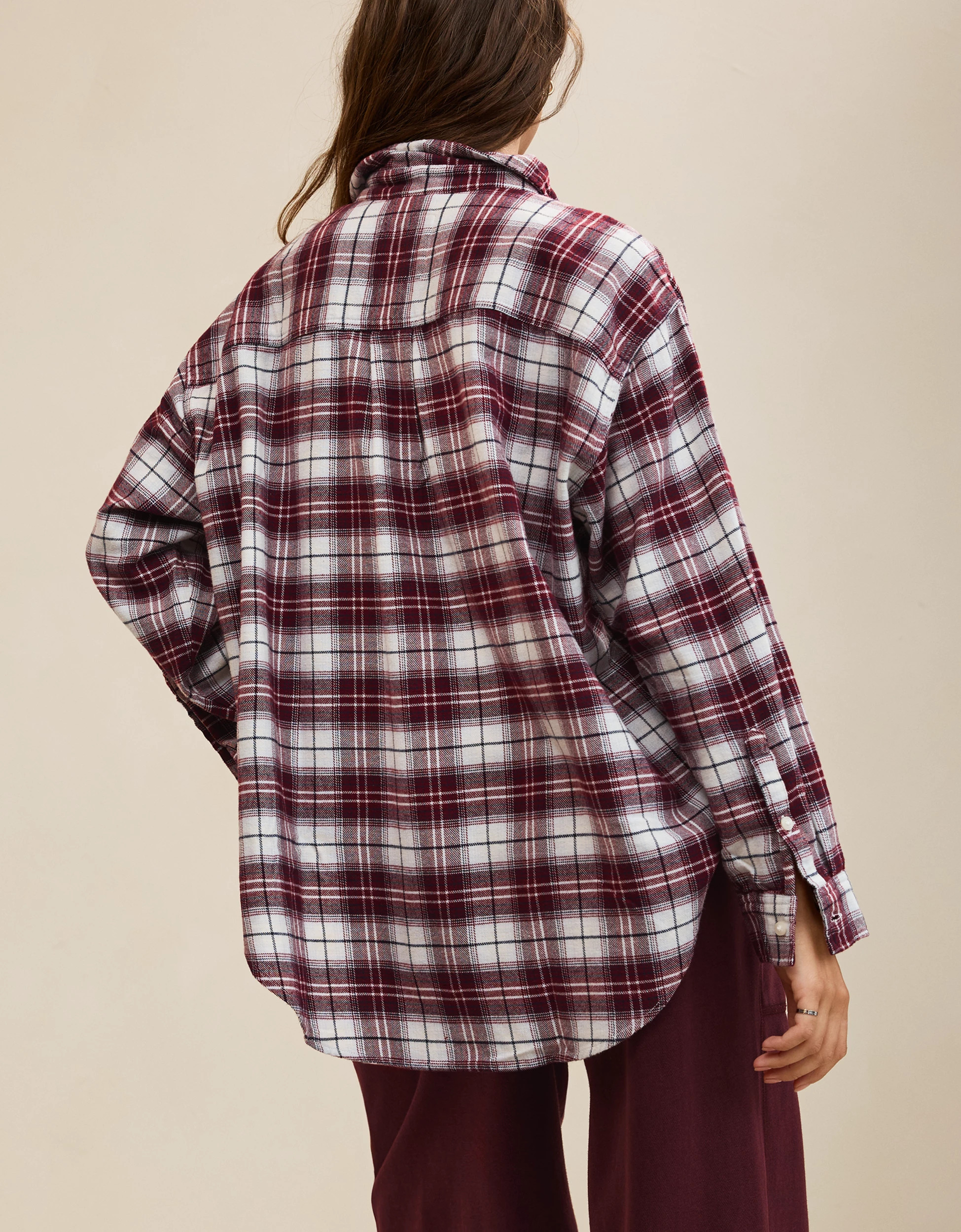 Aerie Anytime Fave Flannel Oversized Shirt | Aerie