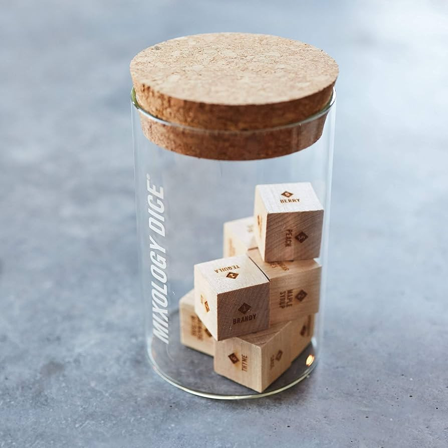 Mixology Dice® (tumbler) - Classic Edition // Set of 9 Laser Engraved Wood Dice for Craft cockta... | Amazon (US)