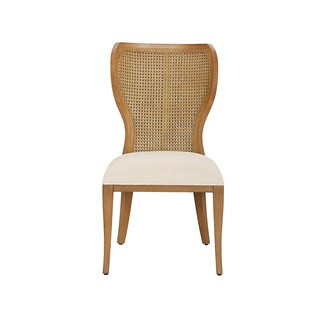 Gilmore Caned Dining Chair with Espresso Finish & Performance Fabric | Ballard Designs, Inc.