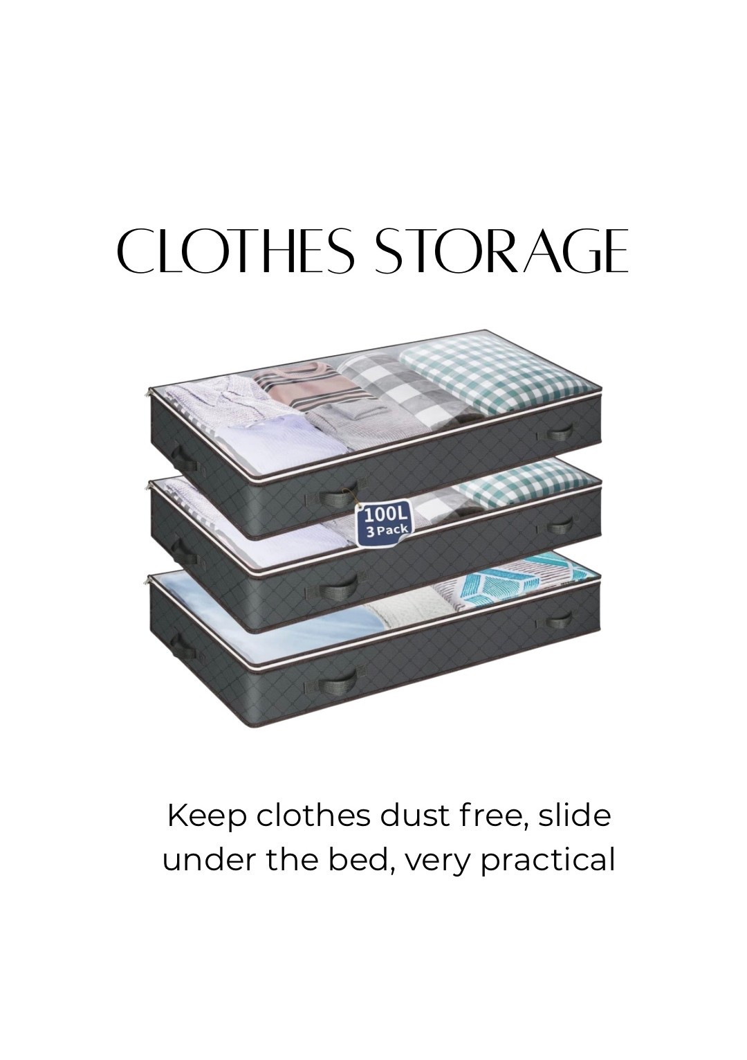 A great solution for when you’ve run out of storage (like me). These go under the bed and keep the dust out. 

#LTKstyletip clothes storage

#LTKHome