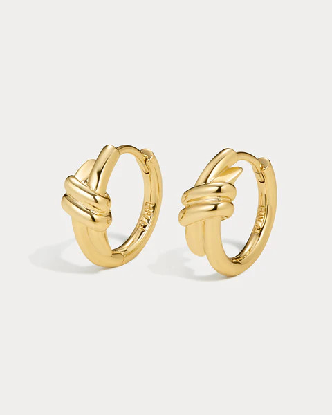 The Margaux Knot Hoops- Gold (Ships Late May) | Luv Aj Inc.
