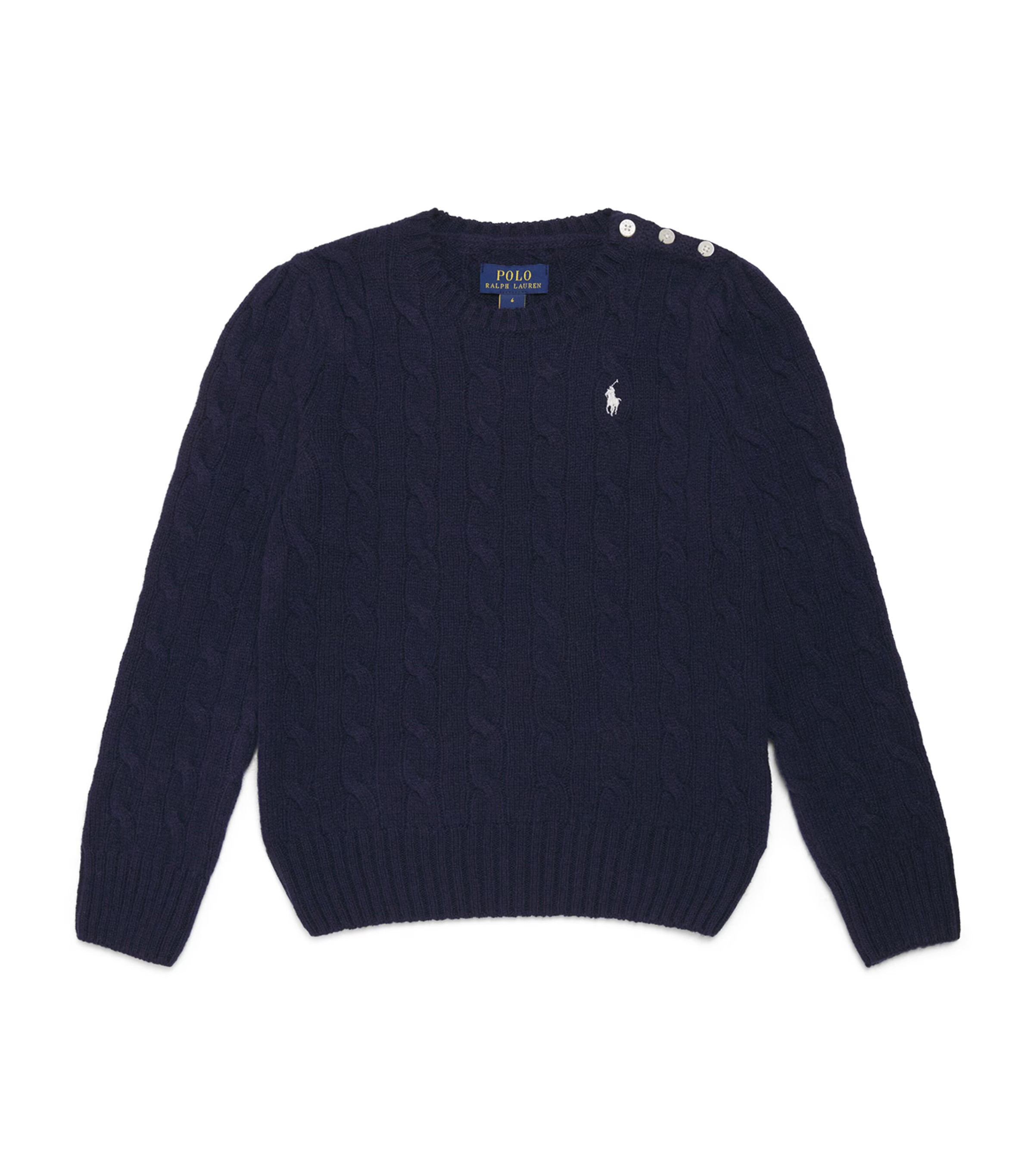 Ralph Lauren Kids Wool-Cashmere Cable-Knit Sweater | Harrods (US)