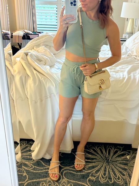 Another comfy amazon set for the win. Love bringing this on vacations. Wore this in palm beach and Mexico. Sandals also amazon  

#LTKunder50 #LTKshoecrush #LTKtravel