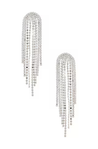 SHASHI Casino Earrings in Silver from Revolve.com | Revolve Clothing (Global)