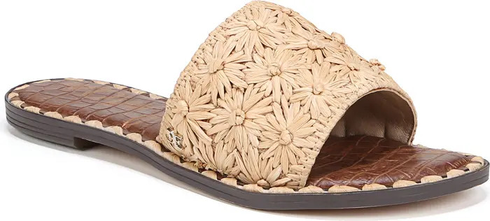 Raffia Slide Sandal (Women) | Nordstrom