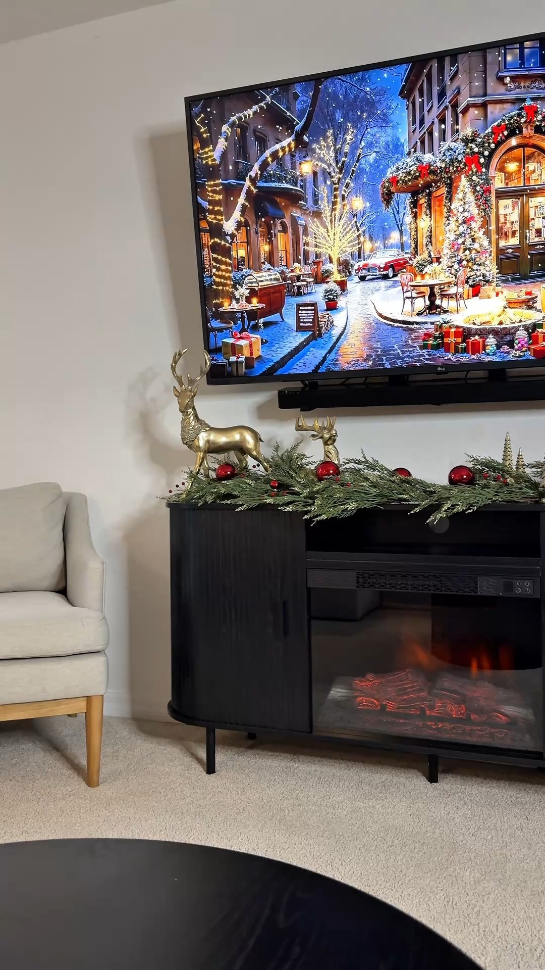 Fireplace Console TV Stand 

#LTKHome #LTKCyberWeek #LTKHoliday