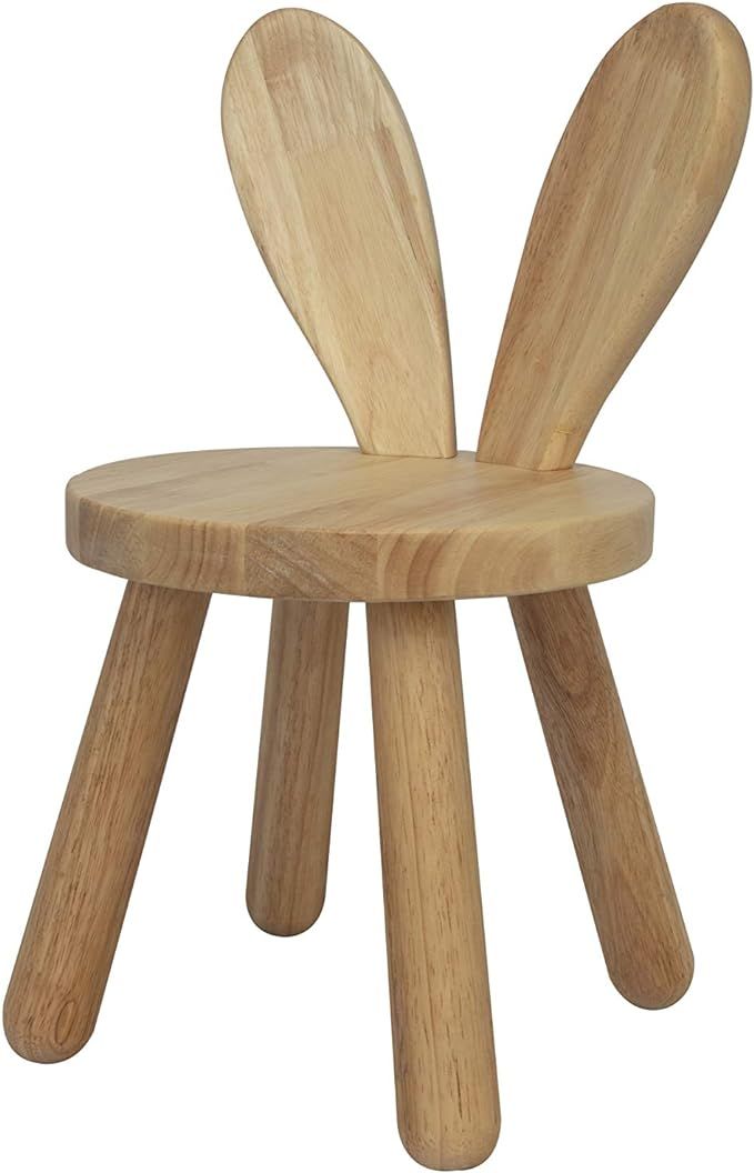 Wooden Toddler Chair, Naturally Finished Solid Hardwood,Kids Stool Chair, Handmade, for Playroom,... | Amazon (US)