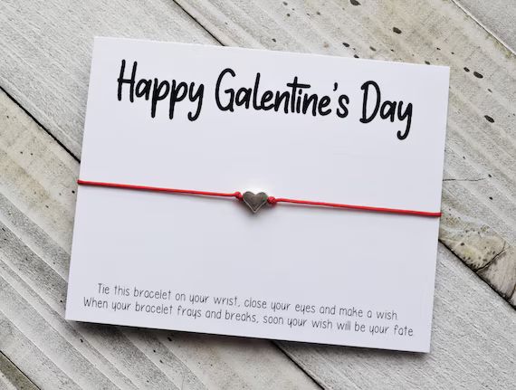 Happy Galentine's Day Wish Bracelet Friends | Etsy | Etsy (US)
