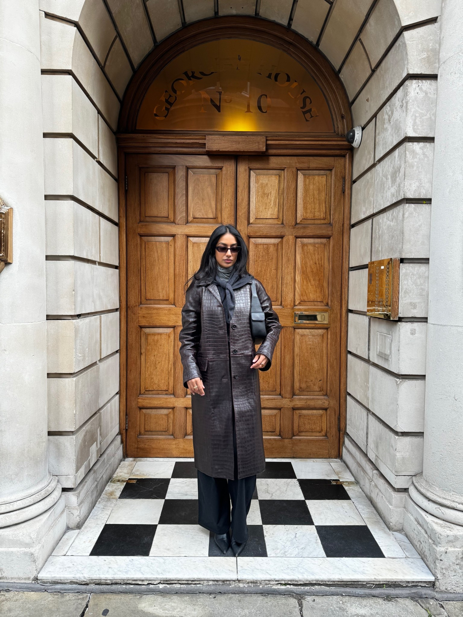 Chic work wear ,  leather trench , work wear 

#LTKstyletip #LTKuk #LTKworkwear