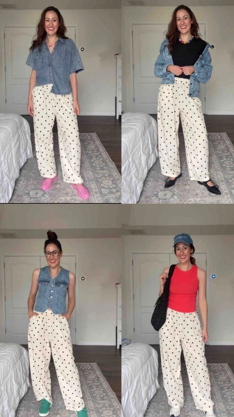 Polka dot pants outfit ideas

#LTKootd #LTKSeasonal
