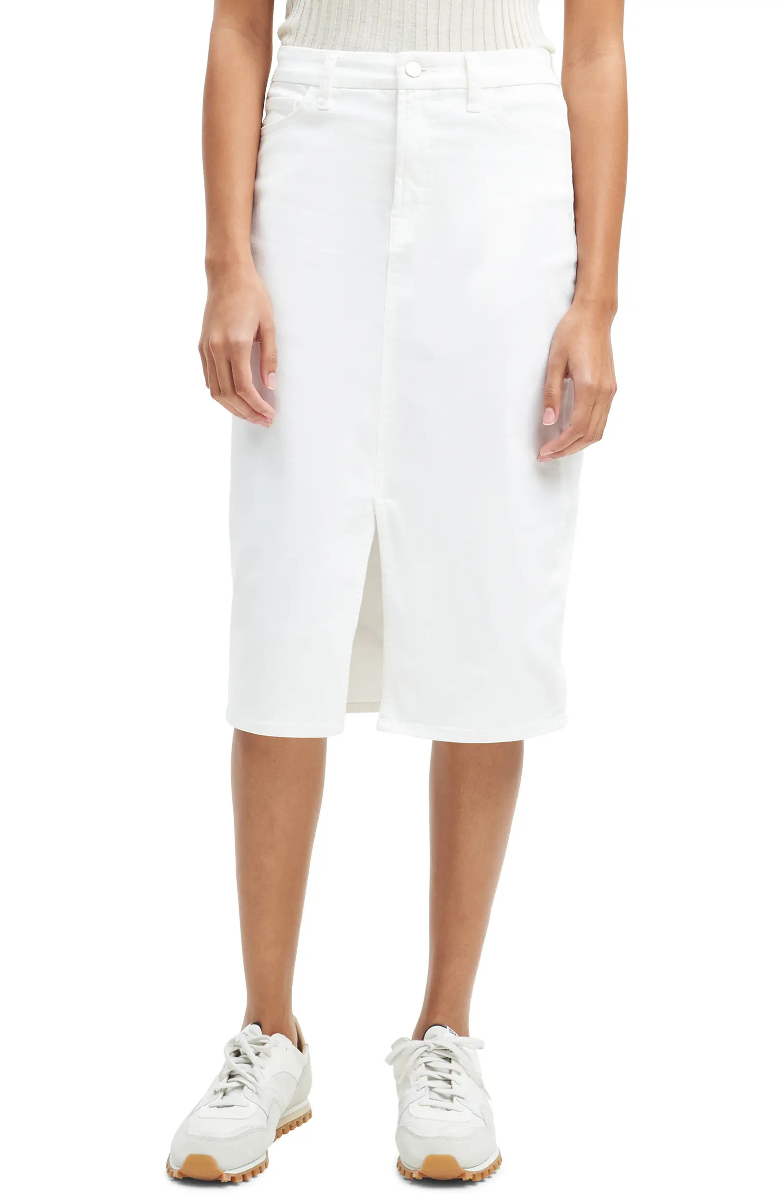 7 For All Mankind Denim Pencil Skirt | Nordstrom