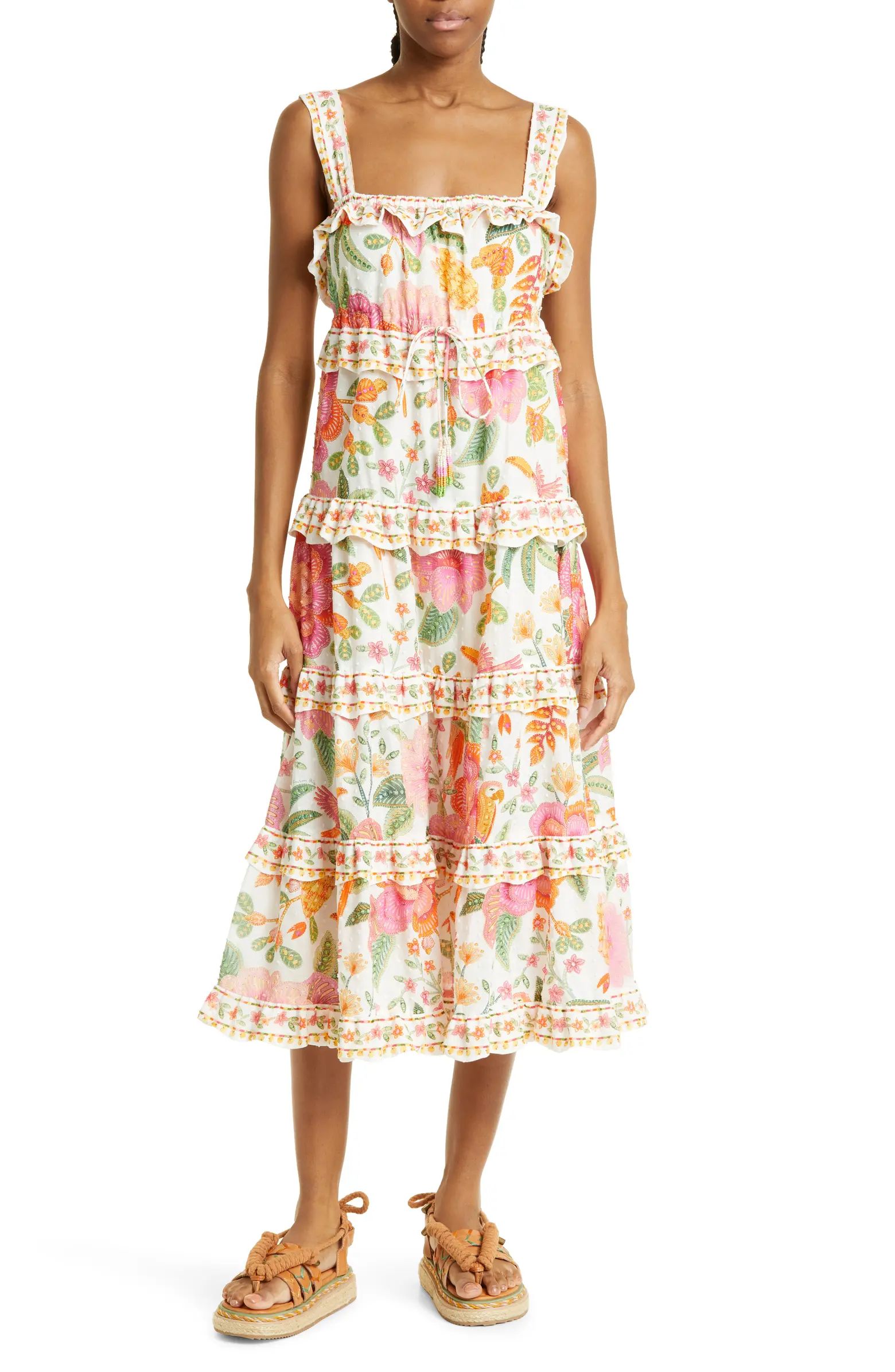 Macaw Bloom Ruffle Tiered Sundress | Nordstrom