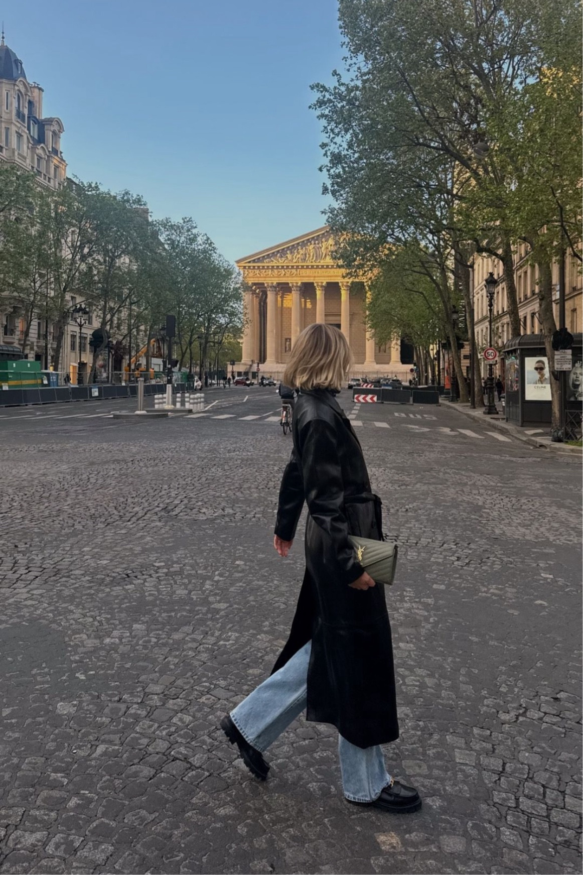 took this outfit from day to night by adding a leather trench! 🖤