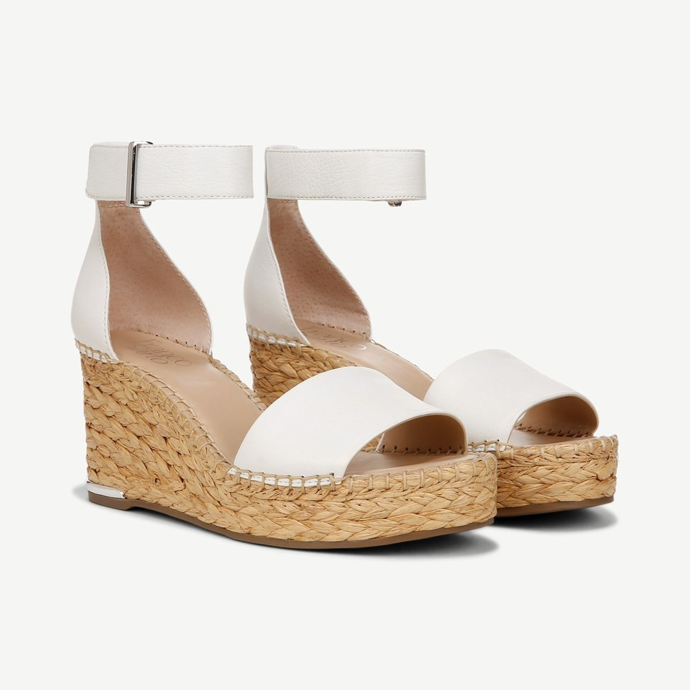 Franco Clemens Raffia Espadrille Wedge Sandal | Franco Sarto