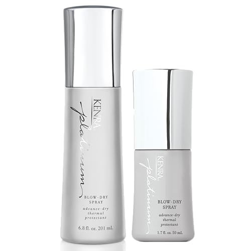 Kenra Platinum Blow-Dry Spray | Time-Saving Heat Protectant | Detangles, Smooths, and Softens | Eliminates Frizz & Resists Humidity | Medium To Coarse Hair | Amazon (US)
