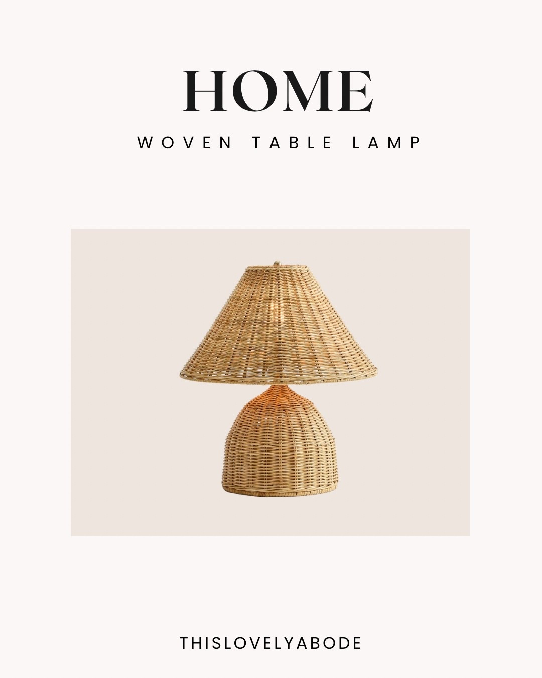 The prettiest woven table lamp
#tablelamp #wovenlamp #homedecor

#LTKHome