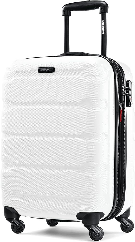 Samsonite Omni PC Hardside Expandable Luggage with Spinner Wheels, Carry-On 20-Inch, White | Amazon (US)