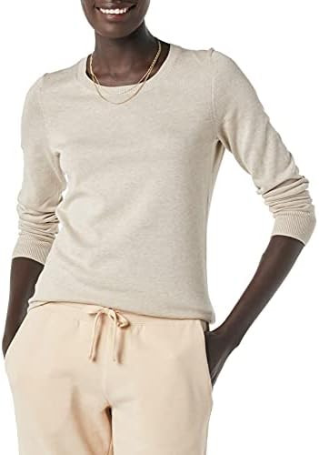 Amazon Essentials Women's Long-Sleeve Lightweight Crewneck Sweater (Available in Plus Size) | Amazon (US)