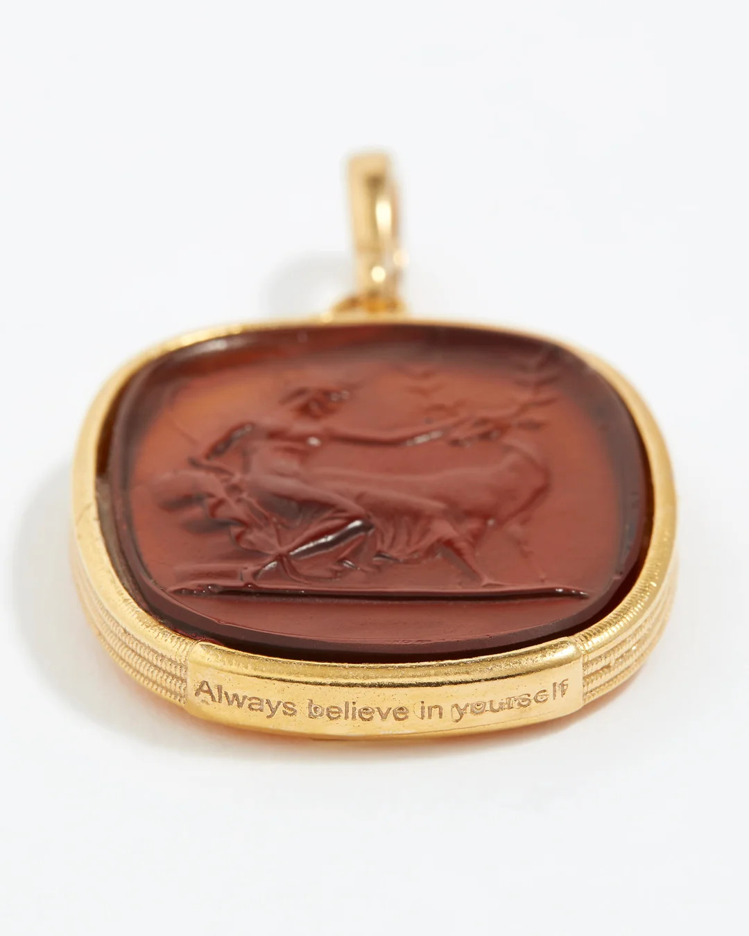 Guidance Talisman Charm "Always Believe in Yourself", Topaz | Soru Jewellery