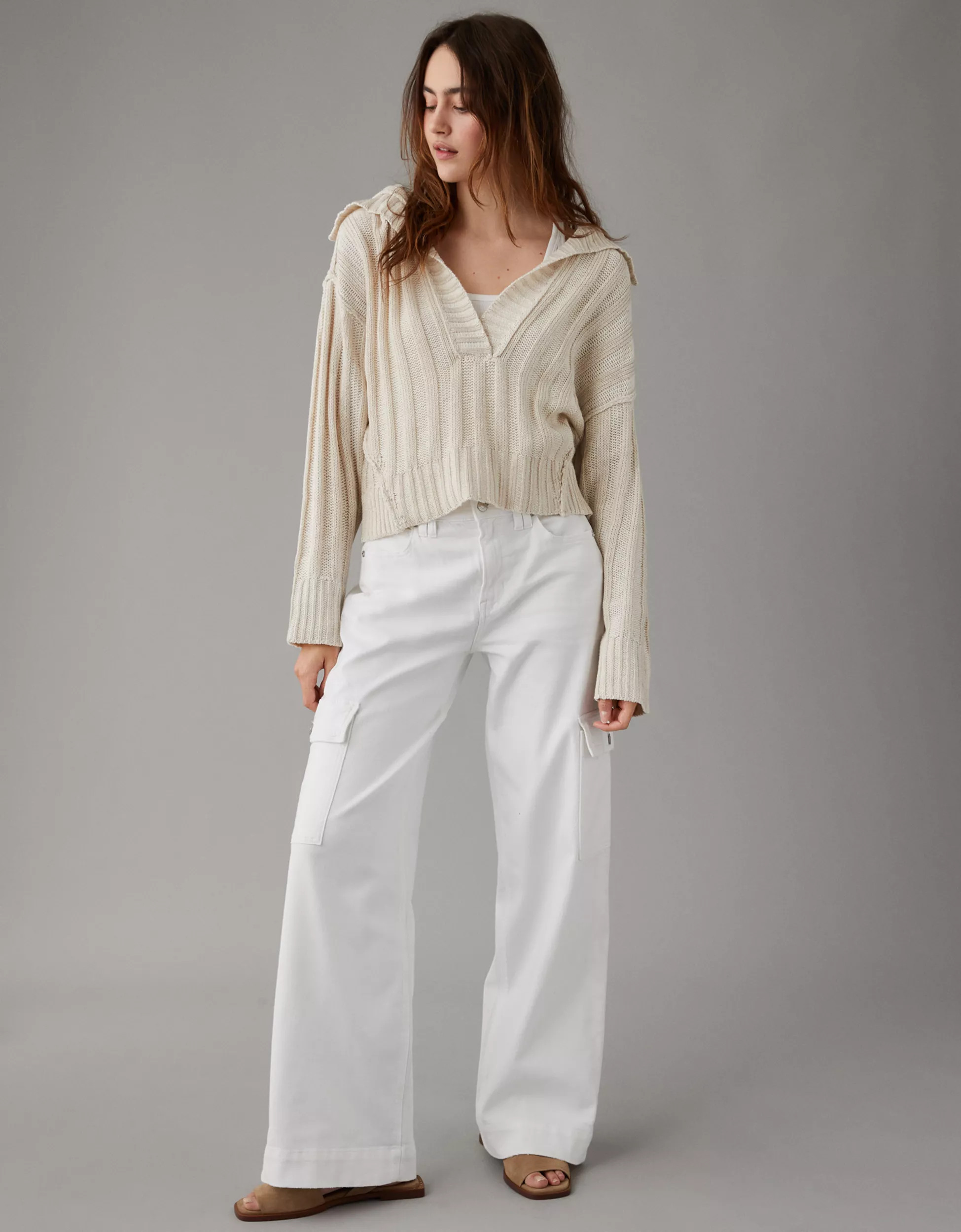 AE Collared Pullover Sweater | American Eagle Outfitters (US & CA)