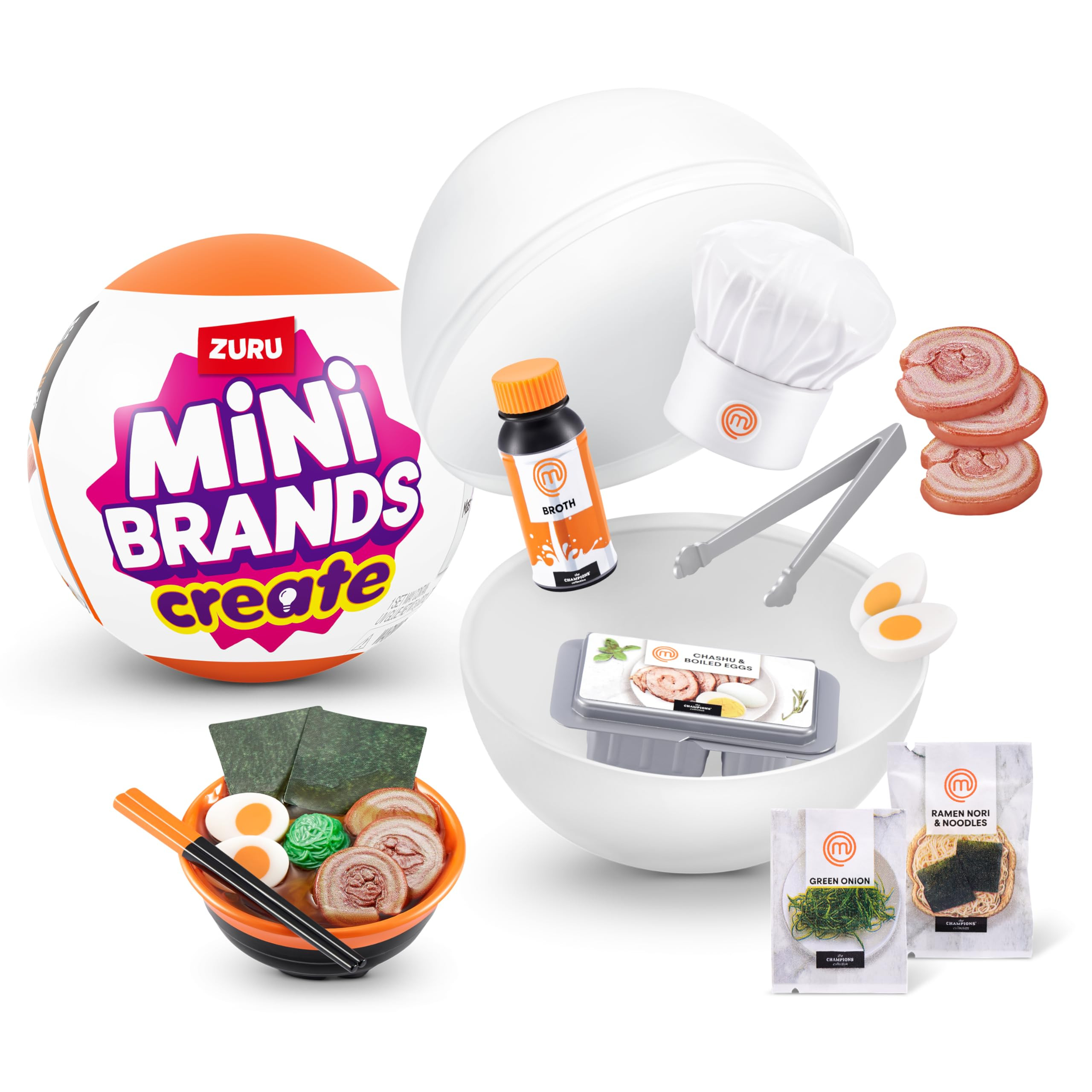 Mini Brands Create by ZURU, Real Miniature MasterChef Series Creations Collectible Toy, 1 Capsule... | Amazon (US)