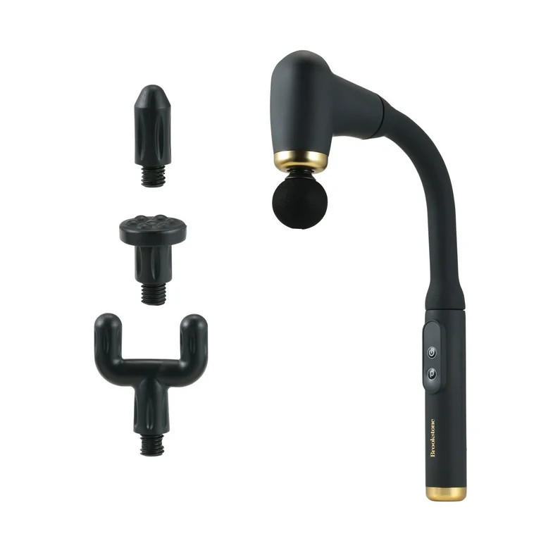 Brookstone Reachpulse Pro Long Handle Percussion Massager – 6-Speed Deep Tissue Massage Gun wit... | Walmart (US)