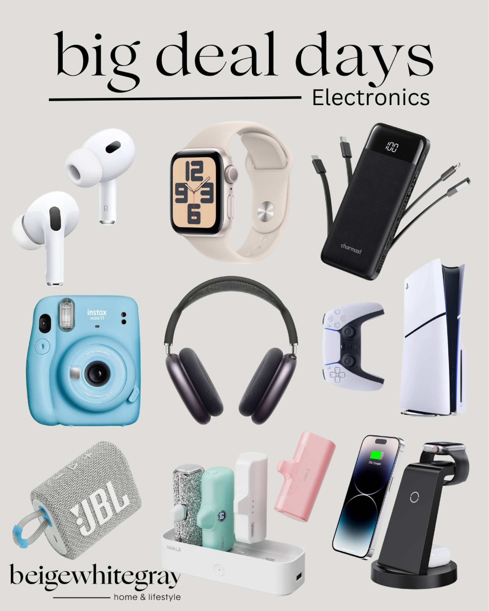 Prime Day Electronic Finds

Electronics  prime day  prime day deals  electronic deals  headphones  AirPods  speaker  ps5  gift ideas  instant camera  chargers  phone charger  BeigeWhiteGray

#LTKxPrimeDay #LTKGiftGuide #LTKSeasonal