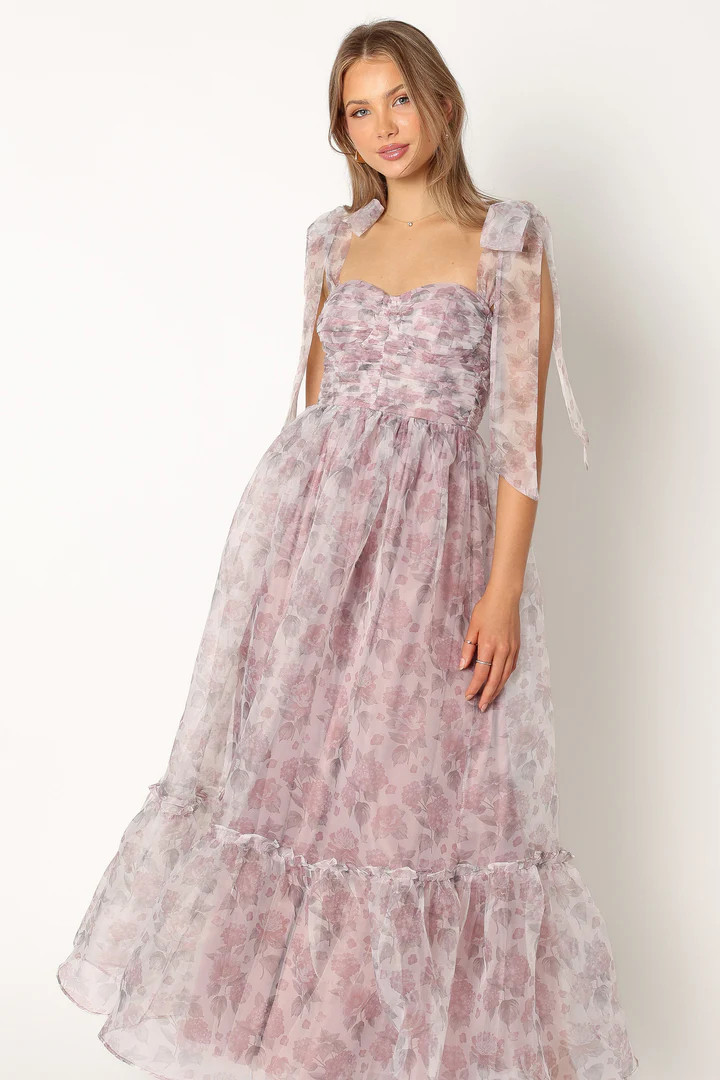 Floret Midi Dress - Dark Purple | Petal & Pup (US)