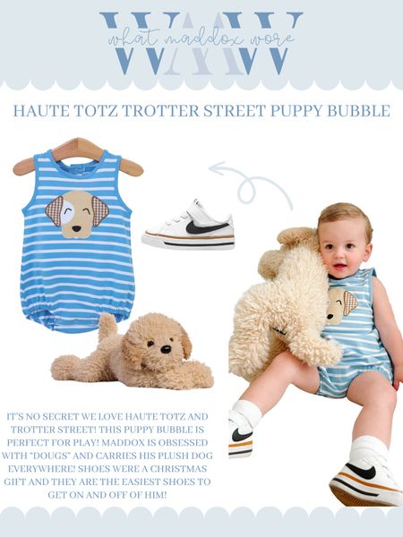 WMW - what Maddox wore 🤍 Haute Totz Trotter Street Puppy Bubble 

#LTKfamily #LTKkids #LTKbaby