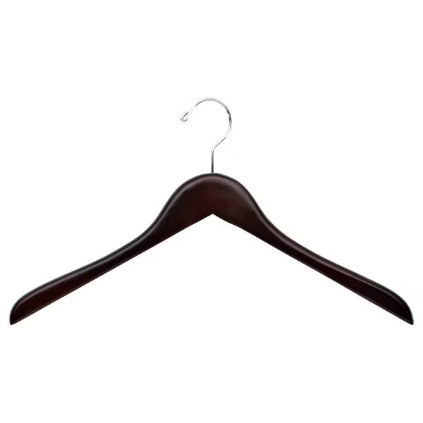 Premium Wooden Coat & Shirt Hanger Walnut | The Container Store