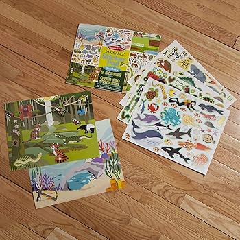 Melissa & Doug Reusable Sticker Pad: Habitats - 150+ Reusable Animal Stickers, For Kids Ages 4+ -... | Amazon (US)