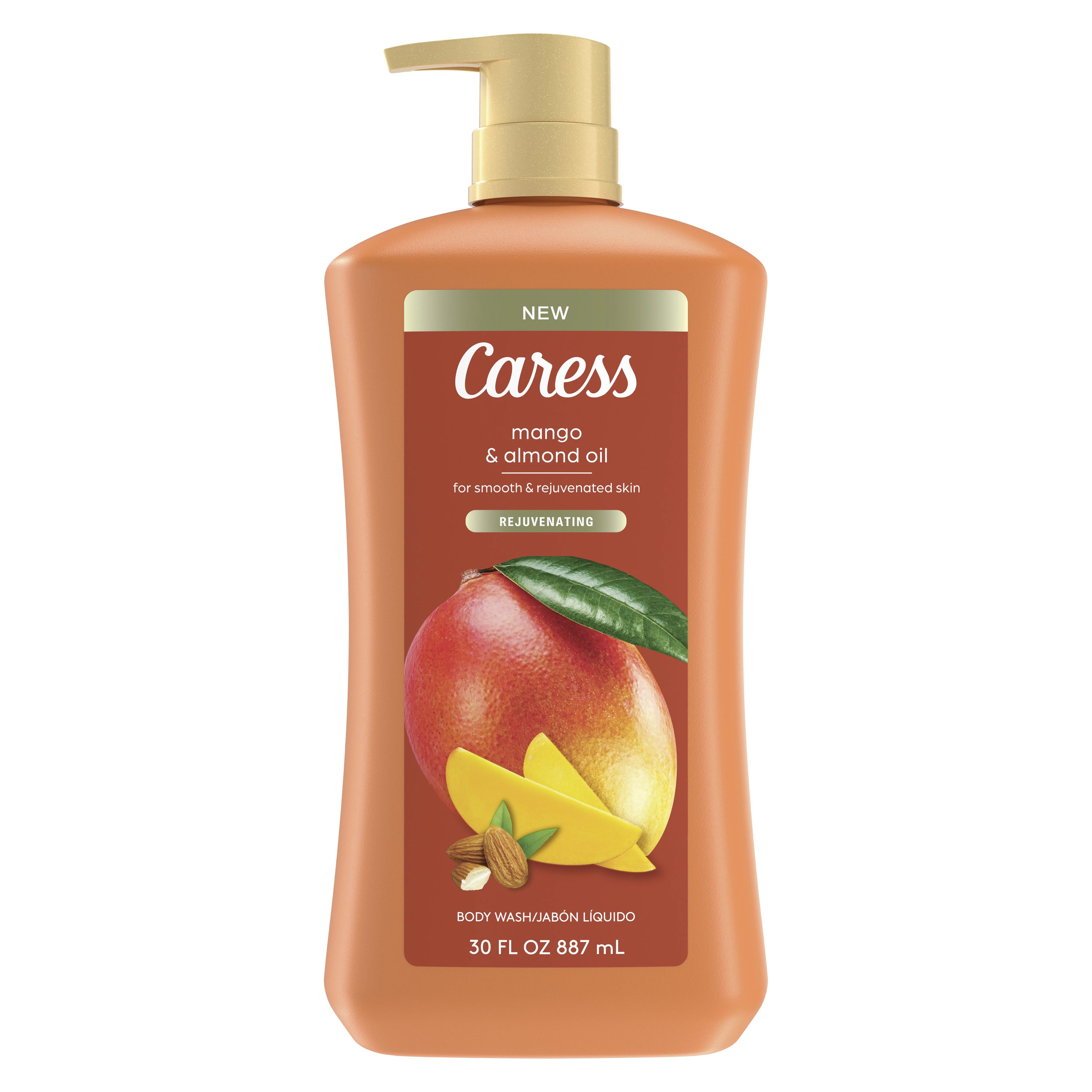 Caress Body Wash for Women, Mango & Almond Oil Shower Gel for Dry Skin 30 fl oz | Walmart (US)