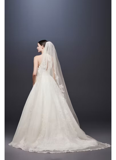 Corded Lace Edge Cathedral Veil
    
    
        David's Bridal
       V402L | Davids Bridal