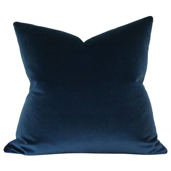 Midnight Blue Velvet Luxury Designer Pillow by Arianna Belle - Custom Made-to-Order Decorative Cu... | Arianna Belle