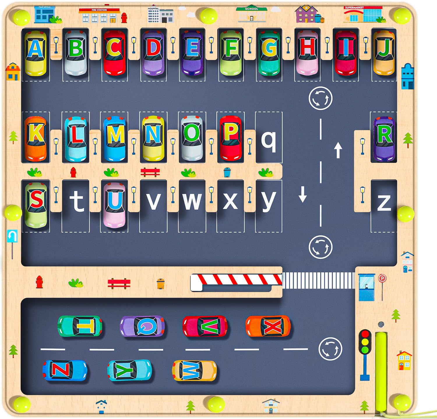 Magnetic Alphabet Maze Letter Puzzle Board, NOWRICH Montessori Toys for 2 3 4 5 Years Old Boys Gi... | Amazon (US)