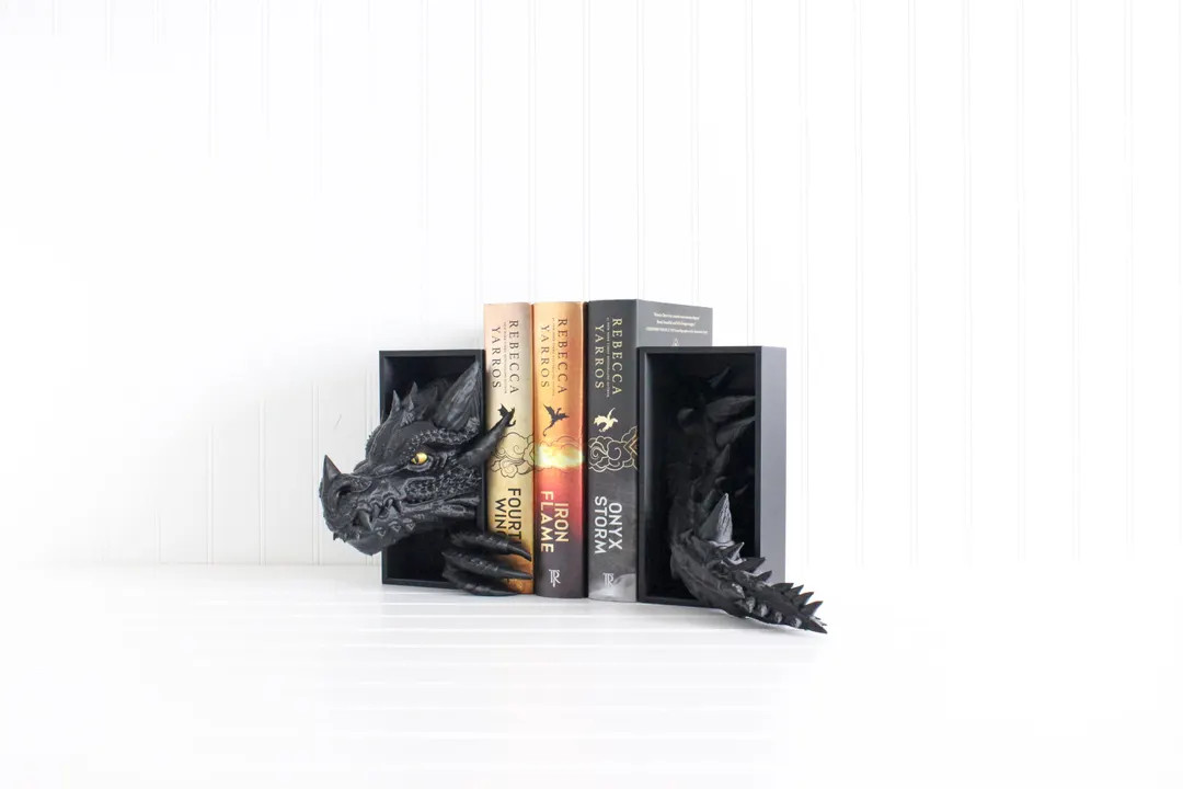 Dragon Book Nook, Fourth Wing Bookshelf Decor, Bookish, Christmas Gift | Etsy (US)