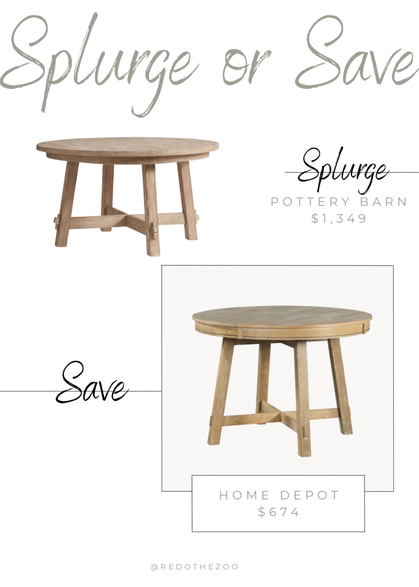 Pottery Barn Toscana round table dupe! Pottery barn dupe, Toscana round extendable dining table, farmhouse dining table, sea drift finish, Wayfair finds, Home Depot finds, Home Depot furniture. Splurge or save 

#LTKhome #LTKstyletip #LTKsalealert